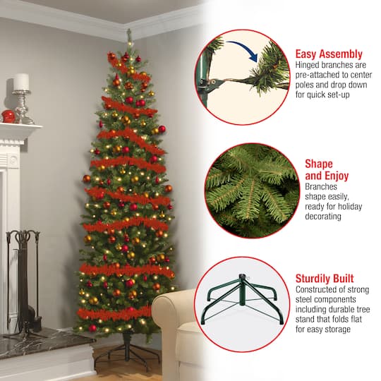 6ft. Pre-Lit Kingswood® Fir Artificial Christmas Tree, Clear Lights
